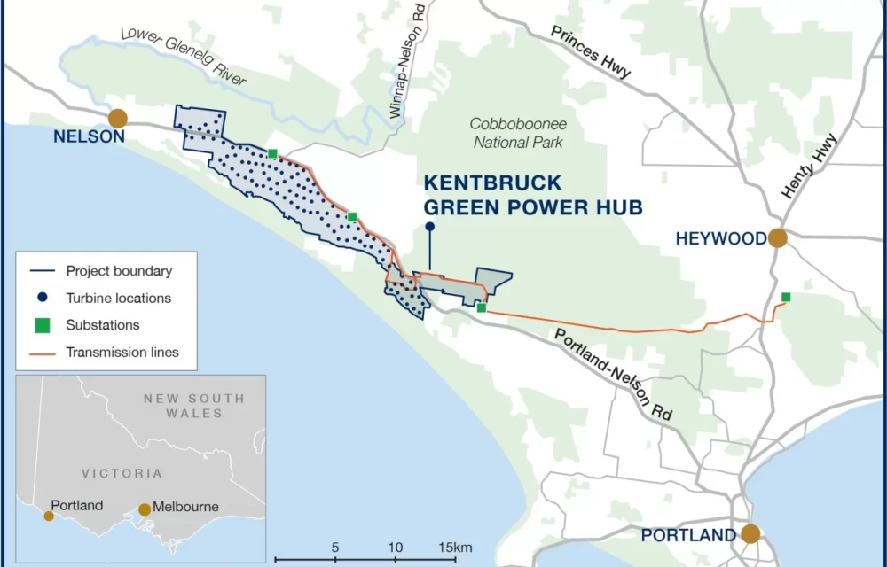 100-turbine wind farm proposed for southwest Victoria on already commercialised land, with construction anticipated to take two yearsarticle image