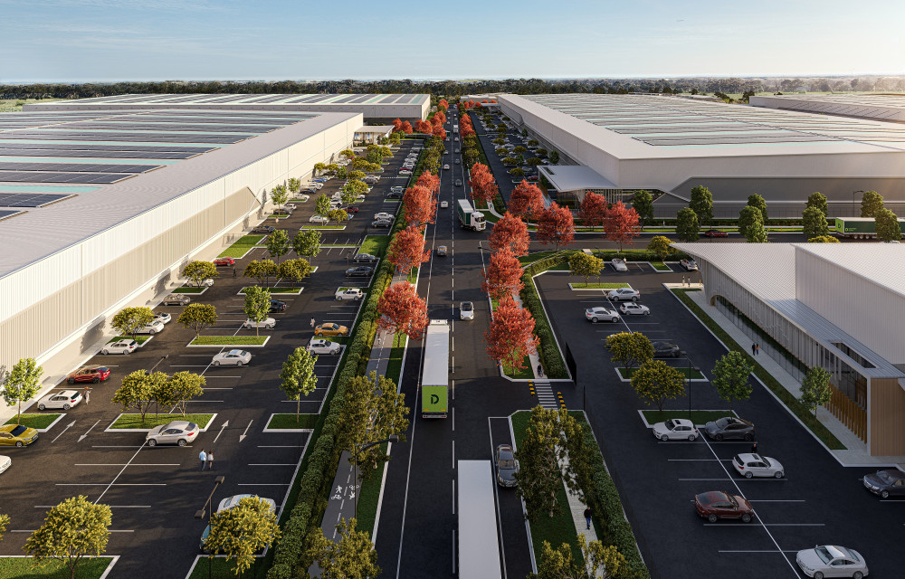 The Deer Park Estate is being delivered by HB+B Property.  Meta Title: Construction contract awarded on $1b industrial hub in Melbourne’s west