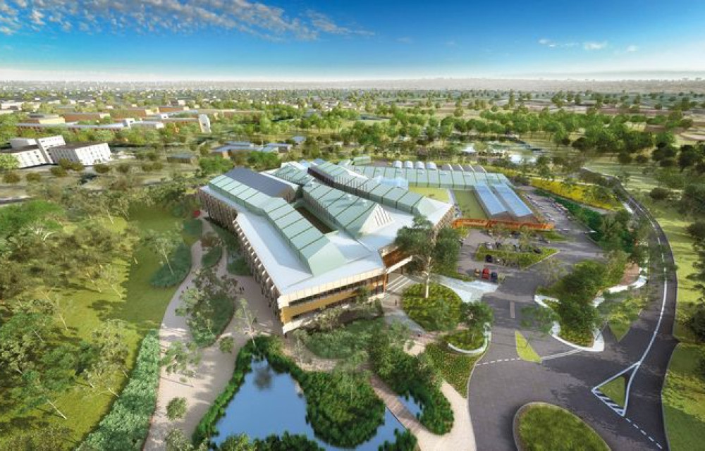 Construction will include facilities designed for 40,000 students, and will become home to 15,000 residents.