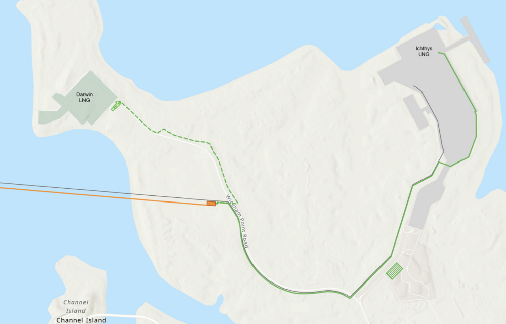 The project establishes new CO₂ transport and power infrastructure on the Middle Arm Peninsula to enable long-distance carbon compression, transfer and export for future offshore storage as part of a long-term decarbonisation program.